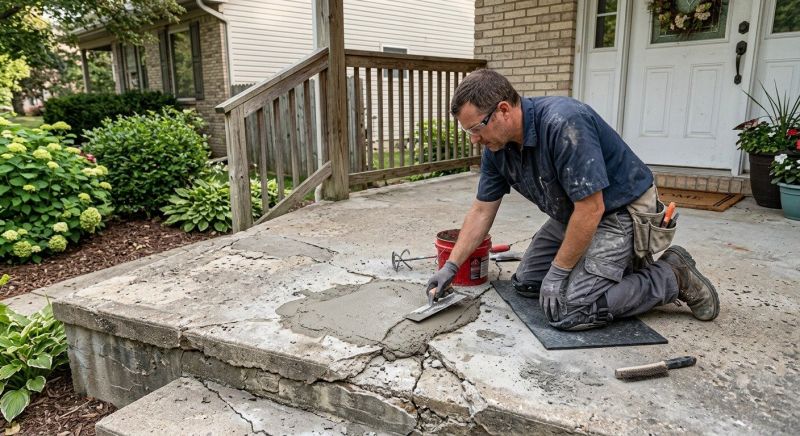 Chipped Concrete Repair in Des Moines, IA